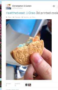 Twitter   ChrisZCorbin   eatthetweet  Oreo 3d printed ...